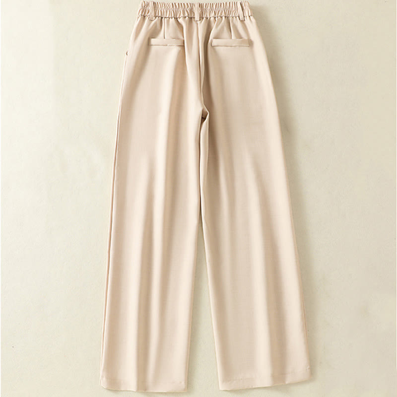 Pantalones de algodón con cordón y bolsillos para mujer, diseño vintage de Buddha Stones y cintura elástica - image 1