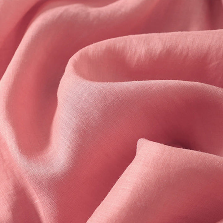 Vestido midi de lino y algodón con pliegues, de verano, de manga corta y con cordones, para mujer, con bolsillos, de Buddha Stones - image 9