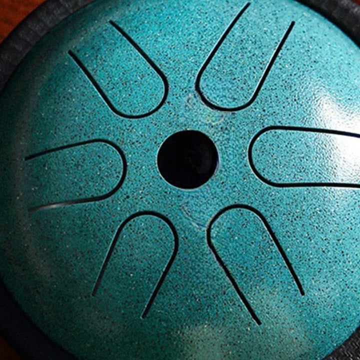 Tambor de lengüeta de acero Buddha Stones, para meditación, yoga, sanación sonora, 6 notas, 5,5 pulgadas