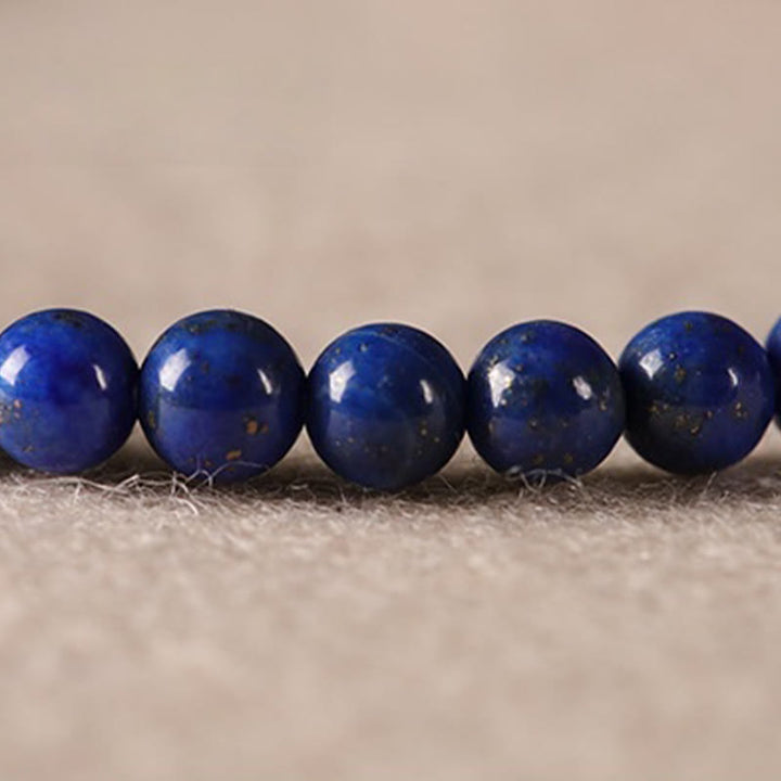 Pulsera con cuentas ultrafinas de ágata y lazurita pequeñas de Buddha Stones