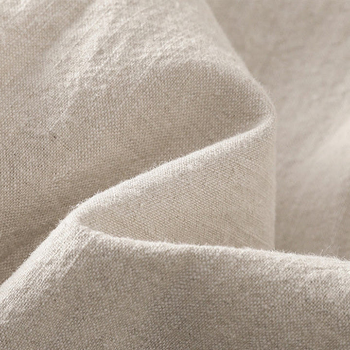 Pantalones harén de algodón y lino con bordado informal de Buddha Stones para mujer, de largo 7-8, con bolsillos - image 13