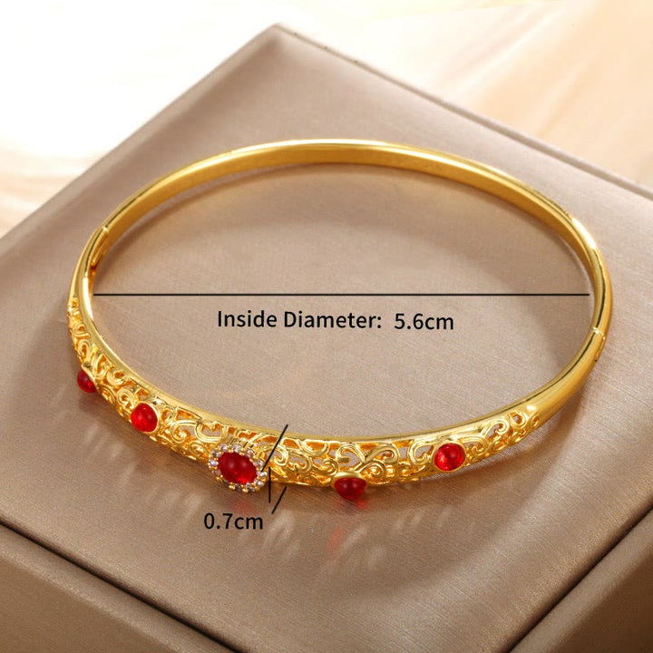 Pulsera de la suerte con circonitas y diseño de enredadera de Buddha Stones