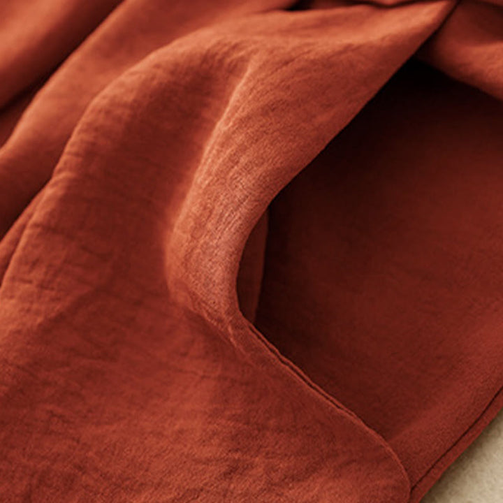 Pantalones cortos de pierna ancha con bolsillos y diseño Buddha Stones sencillo con cordón ajustable para mujer - image 15