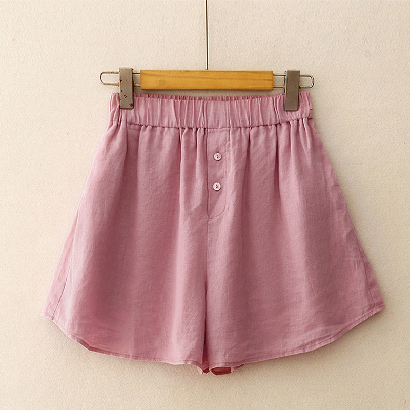 Conjunto de 2 piezas de camisa de manga larga con estampado de Buddha Stones y pantalones cortos para mujer, con bolsillos. - image 10