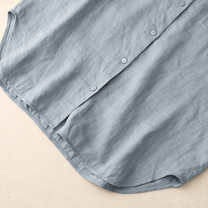 Conjunto de 2 piezas de camisa de manga larga con estampado de Buddha Stones y pantalones cortos para mujer, con bolsillos. - image 23