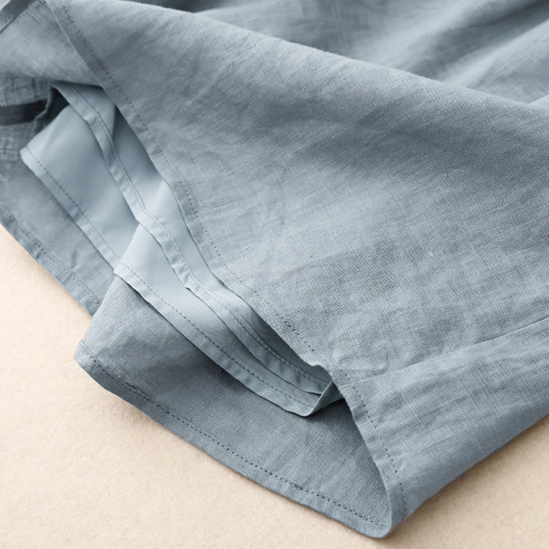 Conjunto de 2 piezas de camisa de manga larga con estampado de Buddha Stones y pantalones cortos para mujer, con bolsillos. - image 27