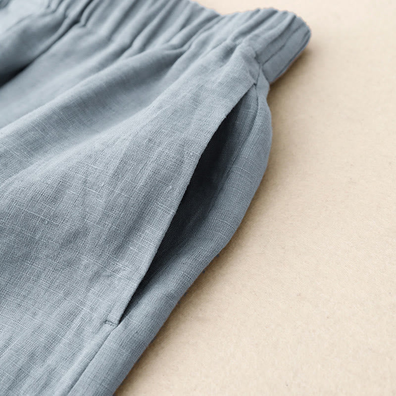 Conjunto de 2 piezas de camisa de manga larga con estampado de Buddha Stones y pantalones cortos para mujer, con bolsillos. - image 26