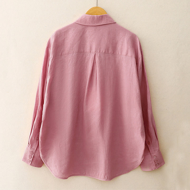 Conjunto de 2 piezas de camisa de manga larga con estampado de Buddha Stones y pantalones cortos para mujer, con bolsillos. - image 4