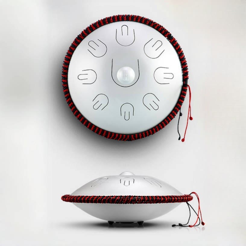 Tambor de lengüeta de acero Buddha Stones, kit de meditación y yoga con sonido curativo, instrumento de 9 notas y 15 pulgadas. - image 11