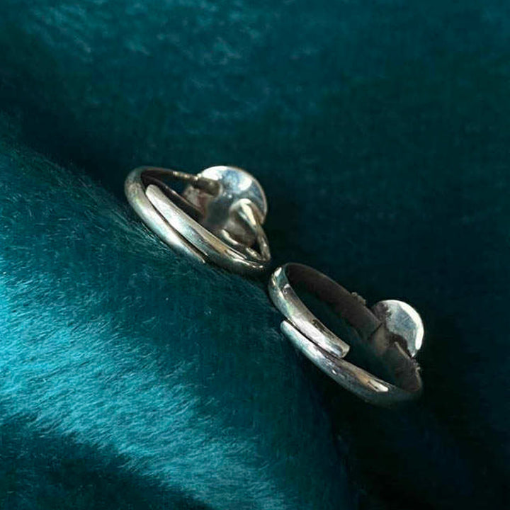 Anillo ajustable de la fortuna con Buddha Stones en plata de ley 925, hecho a mano, de ónix negro - image 12