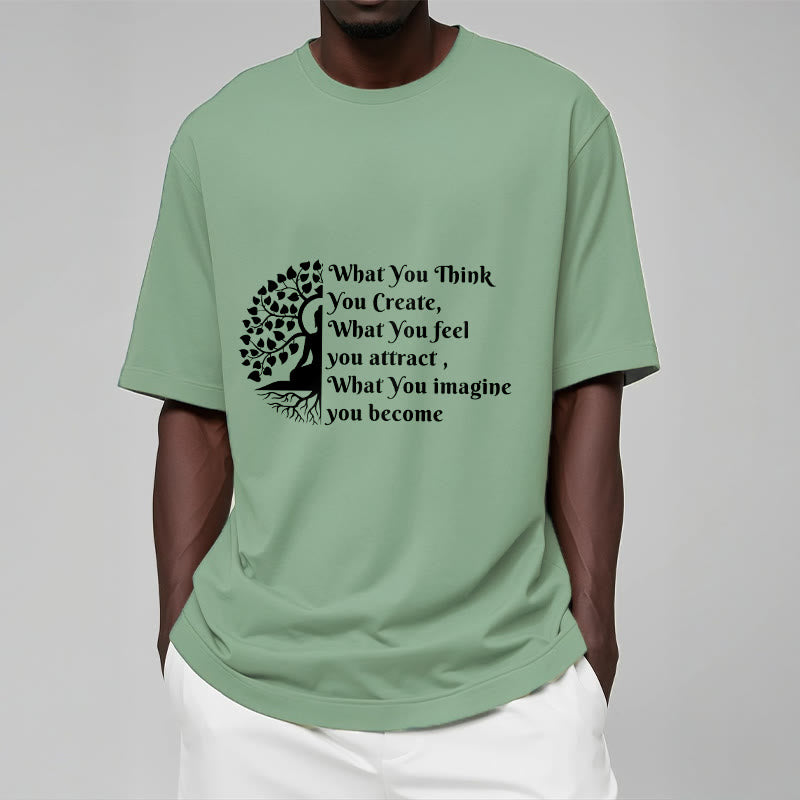 Camiseta con media meditación de Buddha Stones Buddha Tree - image 15