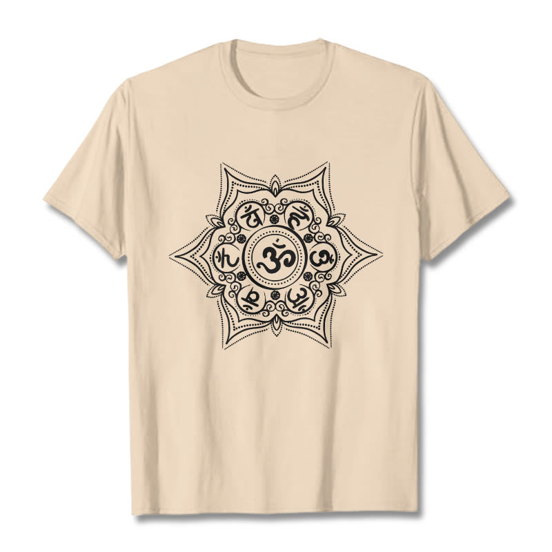 Camiseta con diseño de mandala de Buddha Stones Om Mani Padme Hum - Sopa de mariscos - 2XL - image 10