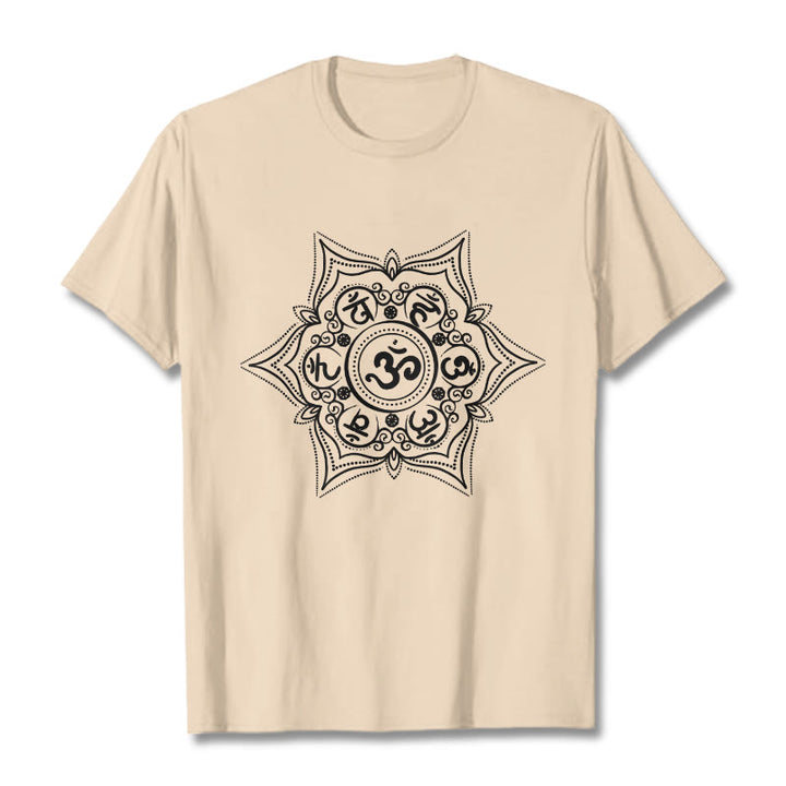 Camiseta con diseño de mandala de Buddha Stones Om Mani Padme Hum - Sopa de mariscos - 2XL - image 10