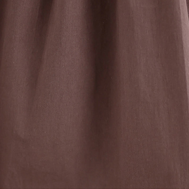 Chaleco de lino y algodón para mujer, diseño artístico de verano con Buddha Stones, color sólido, plisado y cuello redondo - image 7