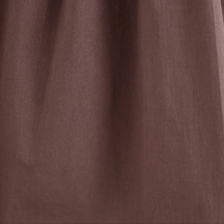 Chaleco de lino y algodón para mujer, diseño artístico de verano con Buddha Stones, color sólido, plisado y cuello redondo - image 7