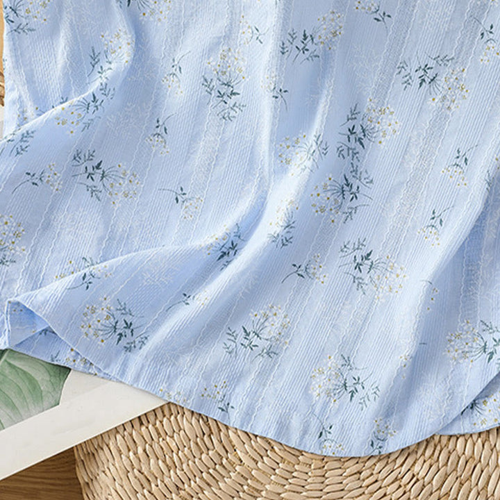 Chaleco sin mangas de algodón para mujer con estampado retro de Buddha Stones y estampado floral de plantas y botones de rana china - image 26