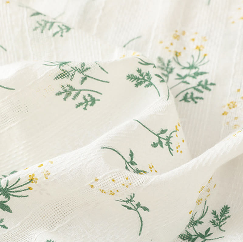 Chaleco sin mangas de algodón para mujer con estampado retro de Buddha Stones y estampado floral de plantas y botones de rana china - image 7