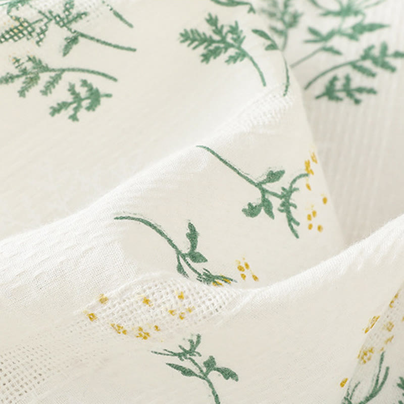 Chaleco sin mangas de algodón para mujer con estampado retro de Buddha Stones y estampado floral de plantas y botones de rana china - image 6