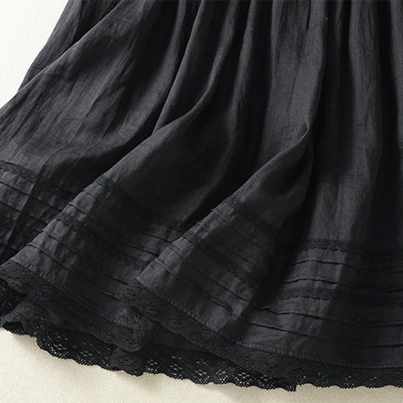 Falda de verano lisa con cordón ajustable y diseño de encaje y patchwork, con estampado de Buddha Stones, para mujer, de 7 a 8 pulgadas de largo. - image 26