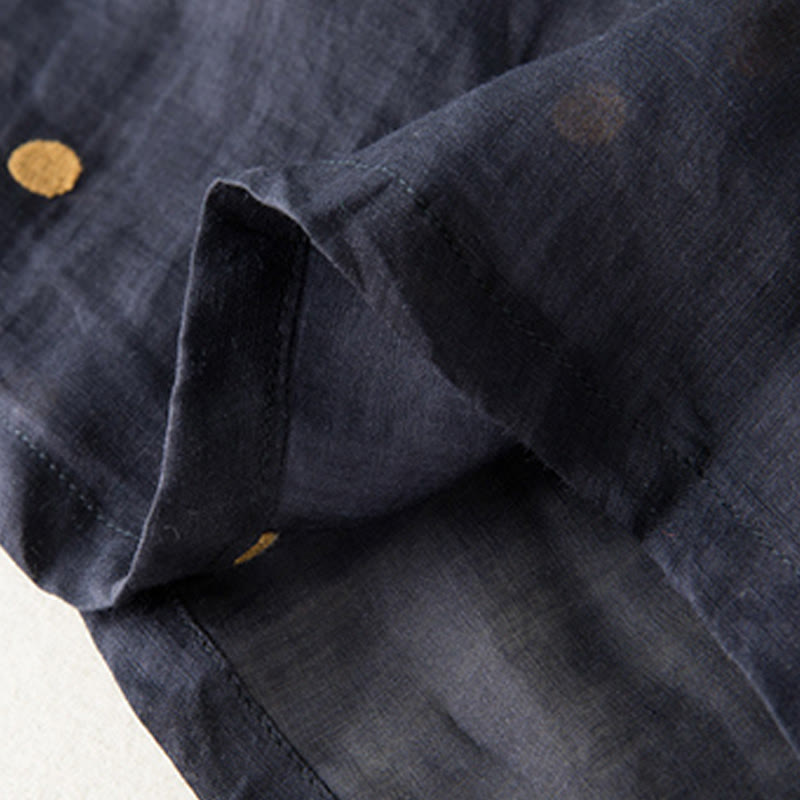 Falda plisada para mujer con estampado artístico de puntos vintage de Buddha Stones - image 21