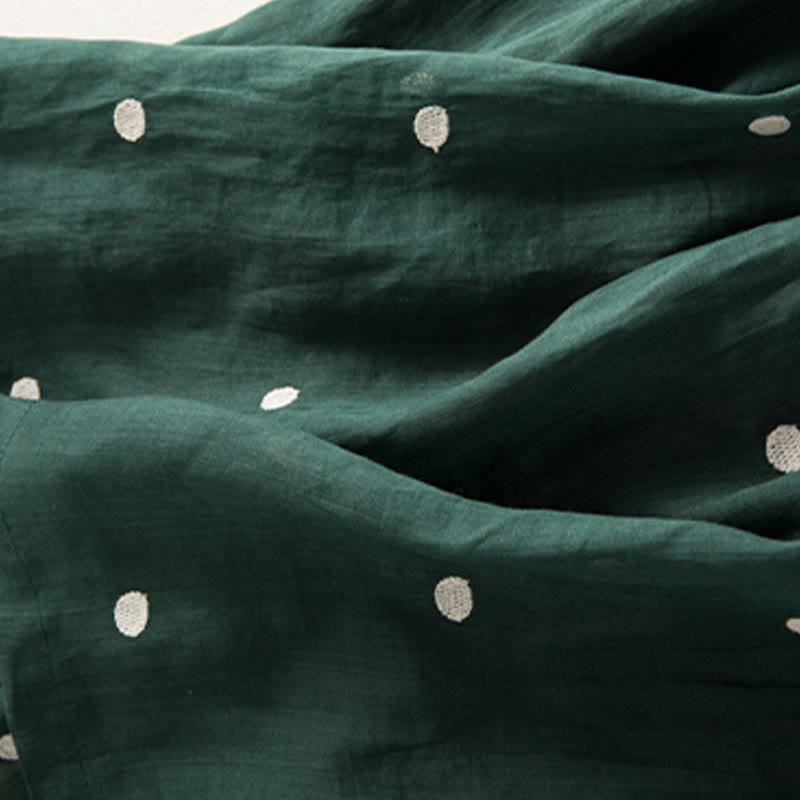 Falda plisada para mujer con estampado artístico de puntos vintage de Buddha Stones - image 13