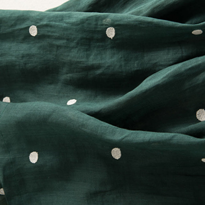 Falda plisada para mujer con estampado artístico de puntos vintage de Buddha Stones - image 13