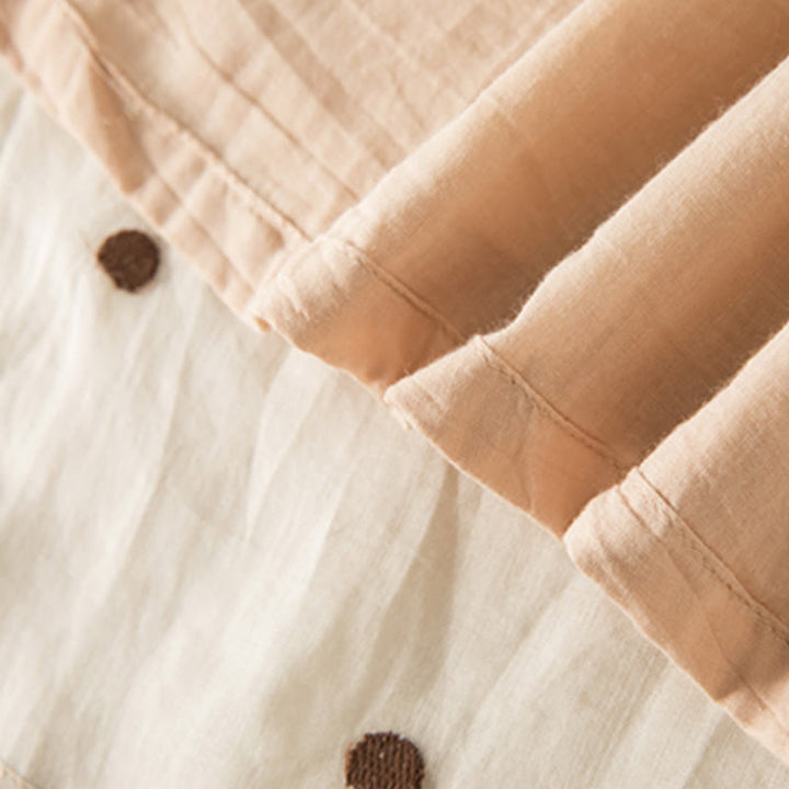 Falda plisada para mujer con estampado artístico de puntos vintage de Buddha Stones - image 7