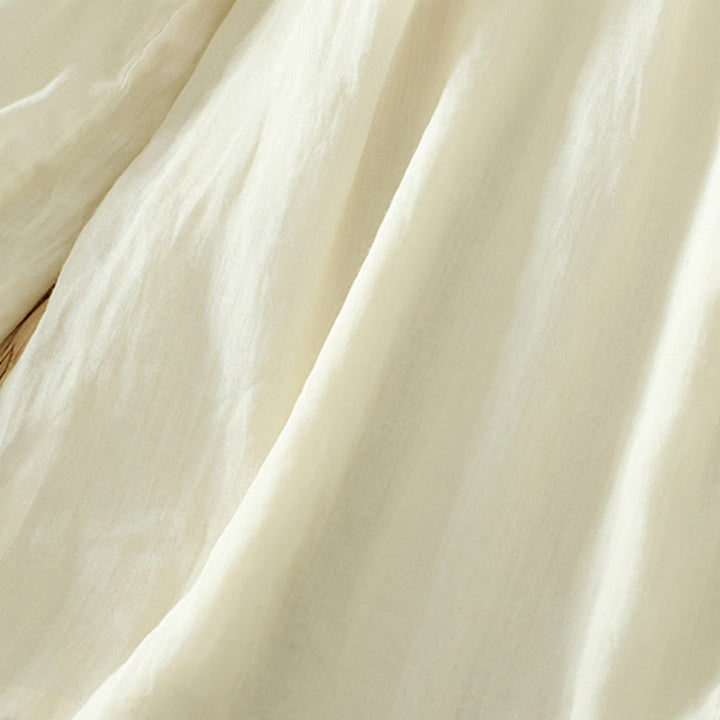 Pantalones anchos de poliéster para mujer, informales, lisos, con forro y cinta elástica, con bolsillos, de Buddha Stones - image 2