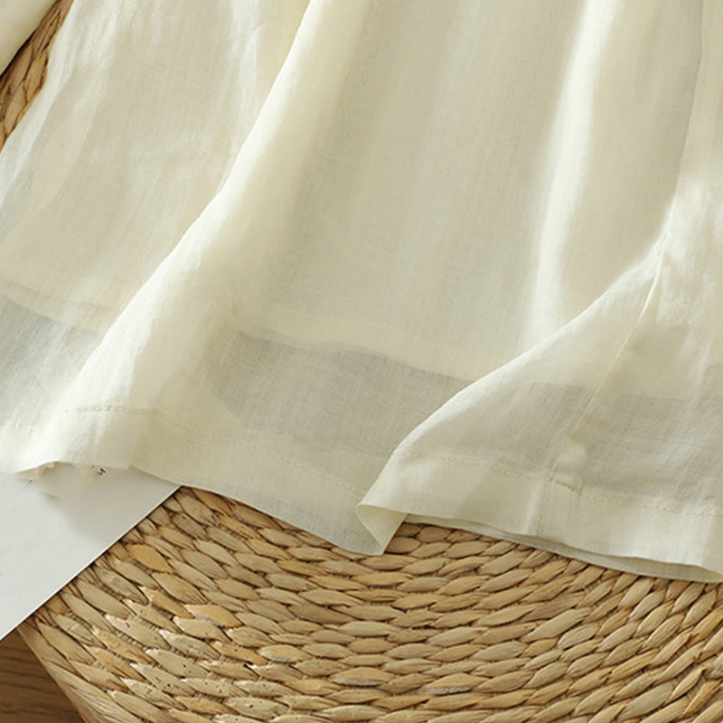 Pantalones anchos de poliéster para mujer, informales, lisos, con forro y cinta elástica, con bolsillos, de Buddha Stones - image 8