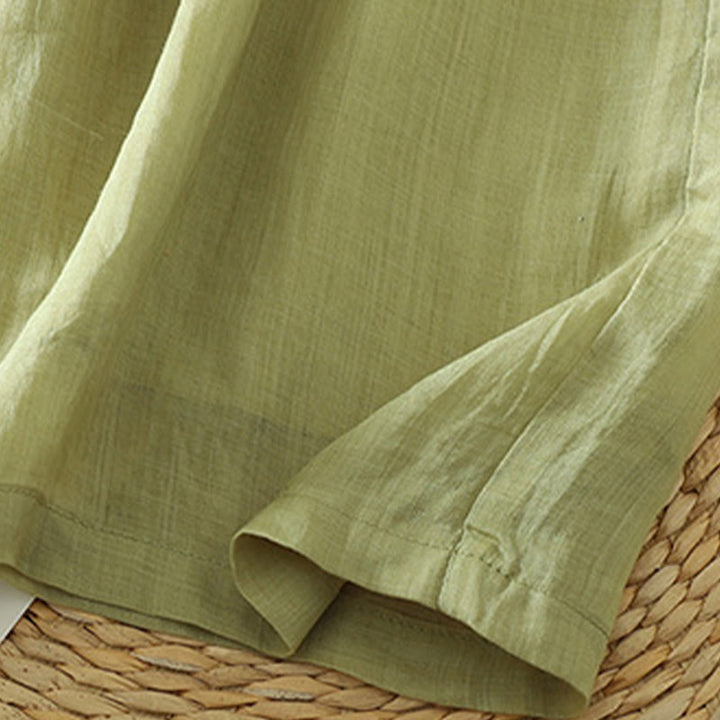 Pantalones anchos de poliéster para mujer, informales, lisos, con forro y cinta elástica, con bolsillos, de Buddha Stones - image 13