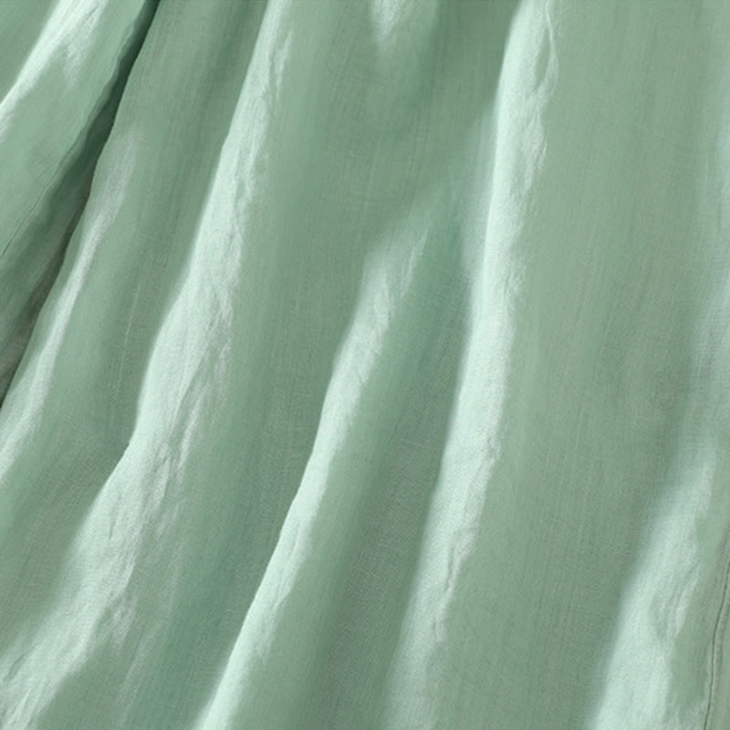 Pantalones anchos de poliéster para mujer, informales, lisos, con forro y cinta elástica, con bolsillos, de Buddha Stones - image 18