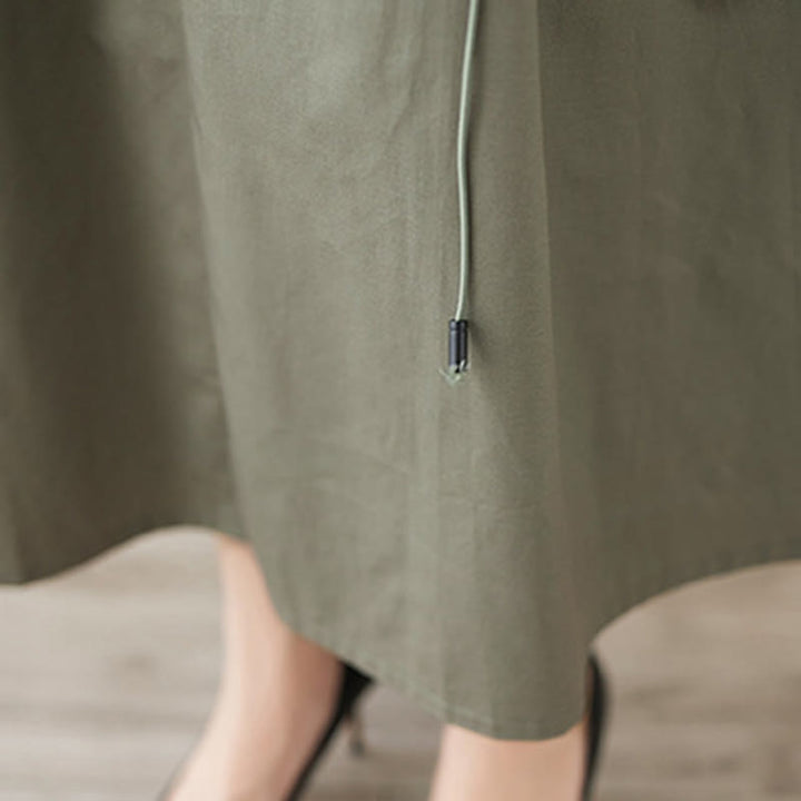 Falda plisada de algodón para mujer, informal, de verano, con Buddha Stones , de color puro - image 11