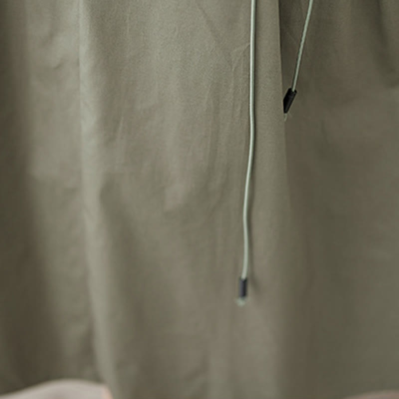 Falda plisada de algodón para mujer, informal, de verano, con Buddha Stones , de color puro - image 10