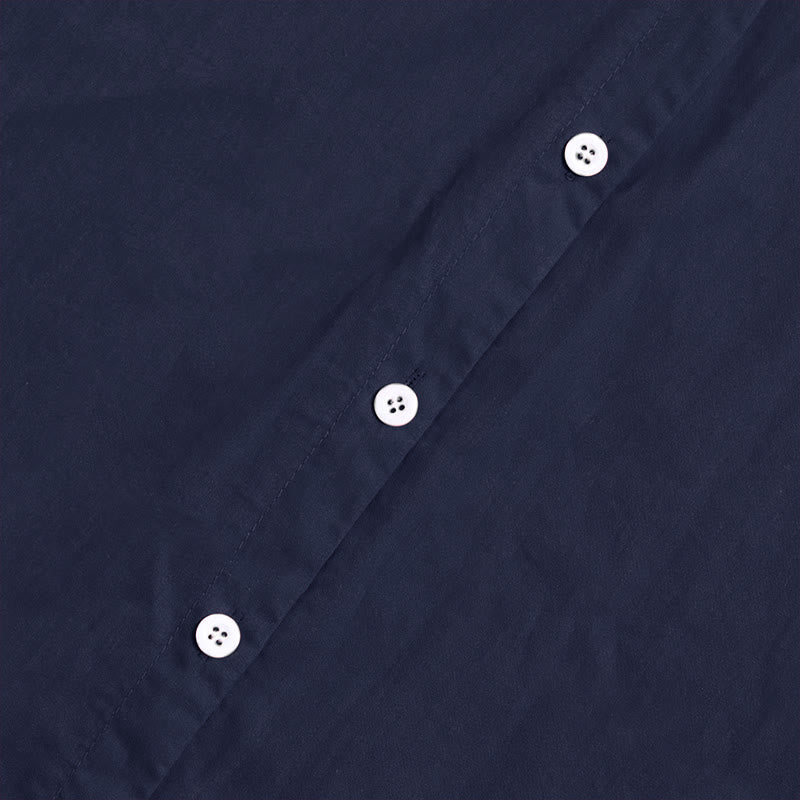 Camisa de lino y algodón de manga corta para mujer, informal, de verano, con cuello entallado y botones, estilo Buddha Stones - image 3