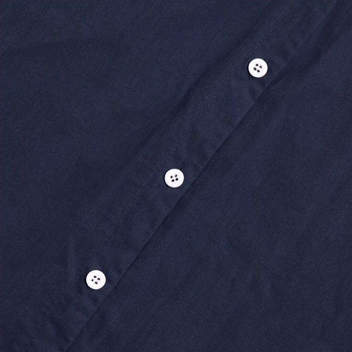 Camisa de lino y algodón de manga corta para mujer, informal, de verano, con cuello entallado y botones, estilo Buddha Stones - image 3