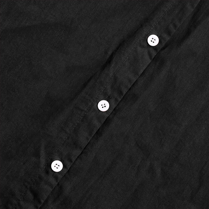 Camisa de lino y algodón de manga corta para mujer, informal, de verano, con cuello entallado y botones, estilo Buddha Stones - image 9
