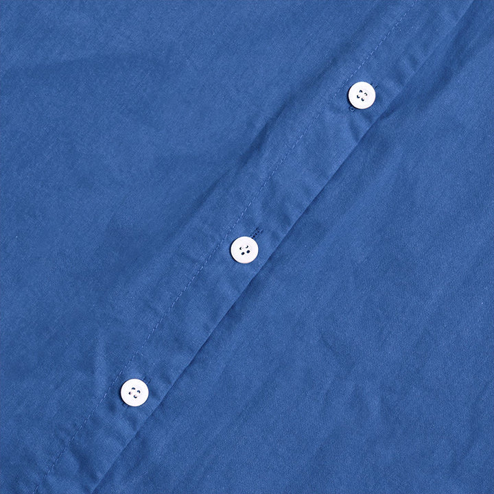 Camisa de lino y algodón de manga corta para mujer, informal, de verano, con cuello entallado y botones, estilo Buddha Stones - image 27