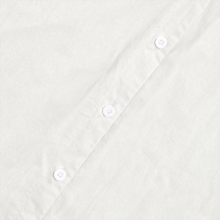 Camisa de lino y algodón de manga corta para mujer, informal, de verano, con cuello entallado y botones, estilo Buddha Stones - image 33