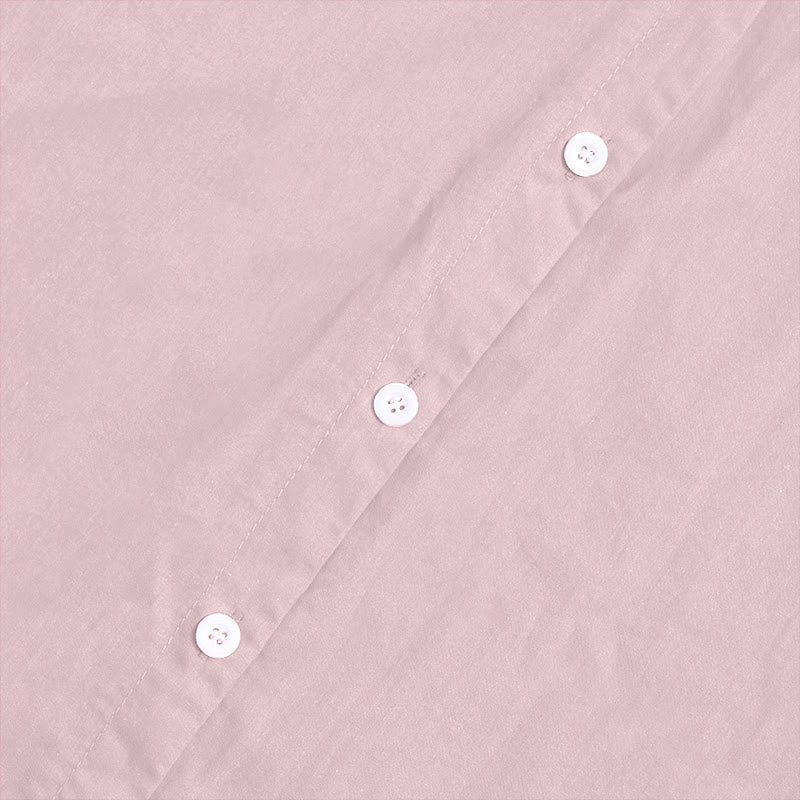 Camisa de lino y algodón de manga corta para mujer, informal, de verano, con cuello entallado y botones, estilo Buddha Stones - image 39