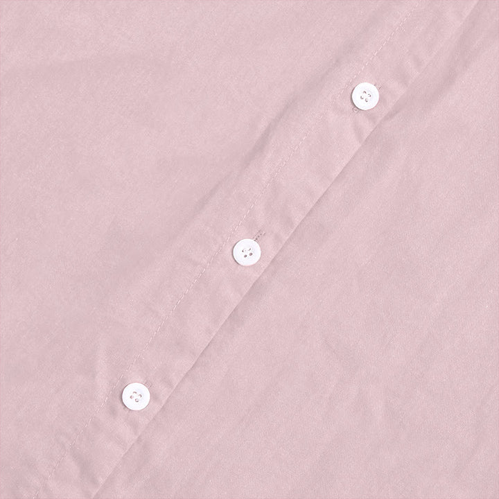 Camisa de lino y algodón de manga corta para mujer, informal, de verano, con cuello entallado y botones, estilo Buddha Stones - image 39