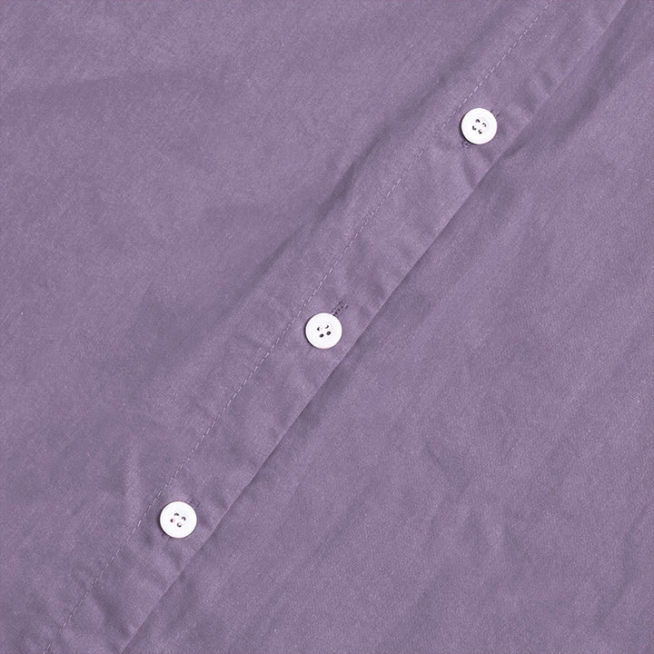 Camisa de lino y algodón de manga corta para mujer, informal, de verano, con cuello entallado y botones, estilo Buddha Stones - image 45