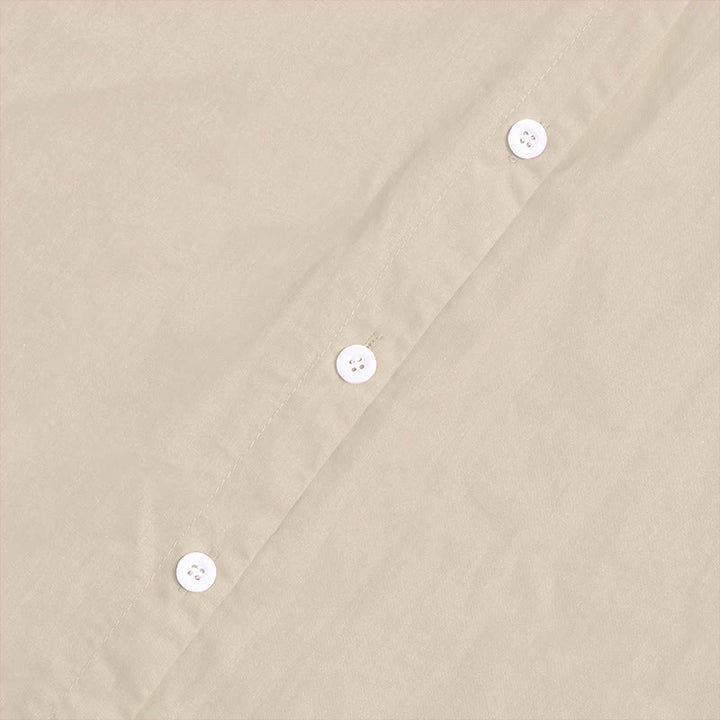 Camisa de lino y algodón de manga corta para mujer, informal, de verano, con cuello entallado y botones, estilo Buddha Stones - image 51