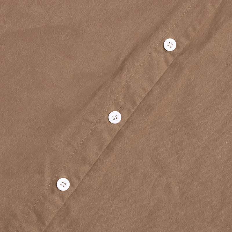 Camisa de lino y algodón de manga corta para mujer, informal, de verano, con cuello entallado y botones, estilo Buddha Stones - image 57