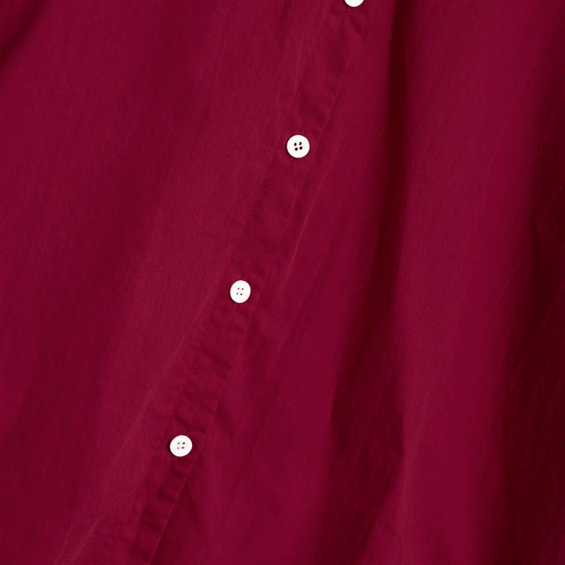 Camisa de lino y algodón de manga corta para mujer, informal, de verano, con cuello entallado y botones, estilo Buddha Stones - image 70