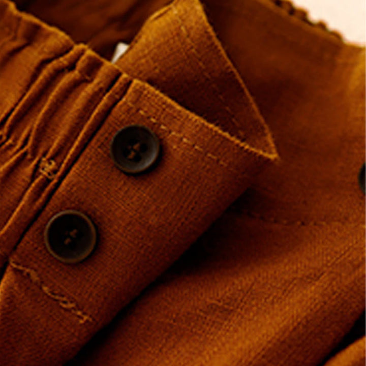 Pantalones cortos de verano para mujer, informales, plisados, lisos, de algodón y lino, con bolsillos, de Buddha Stones