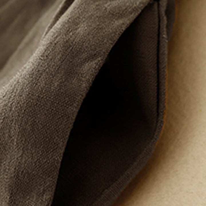 Pantalones cortos de verano para mujer, informales, plisados, lisos, de algodón y lino, con bolsillos, de Buddha Stones - image 13