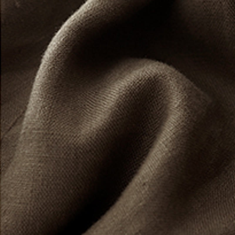 Pantalones cortos de verano para mujer, informales, plisados, lisos, de algodón y lino, con bolsillos, de Buddha Stones - image 12