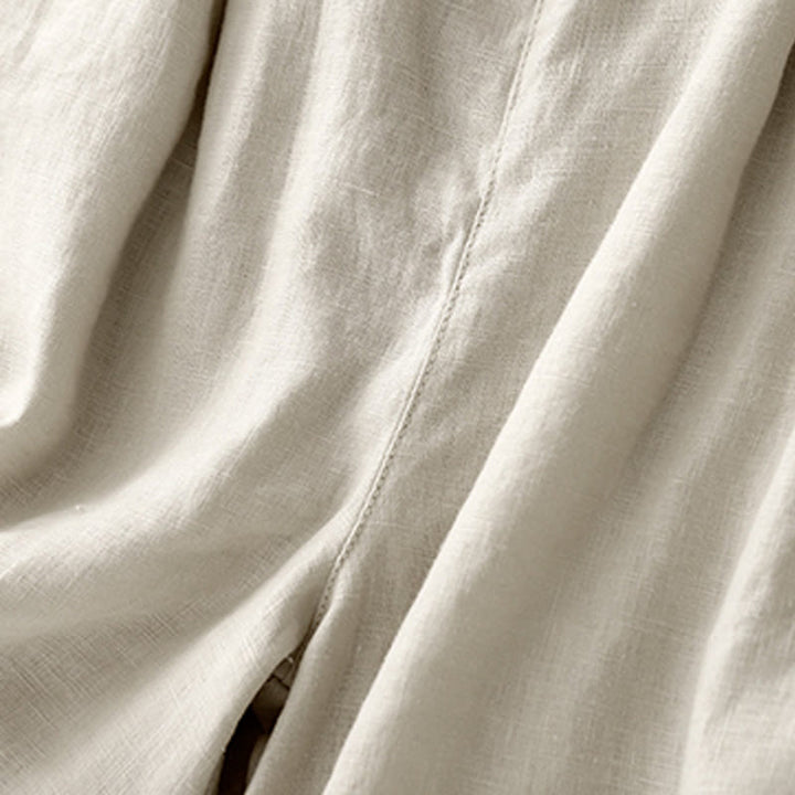 Pantalones cortos de verano para mujer, informales, plisados, lisos, de algodón y lino, con bolsillos, de Buddha Stones - image 21