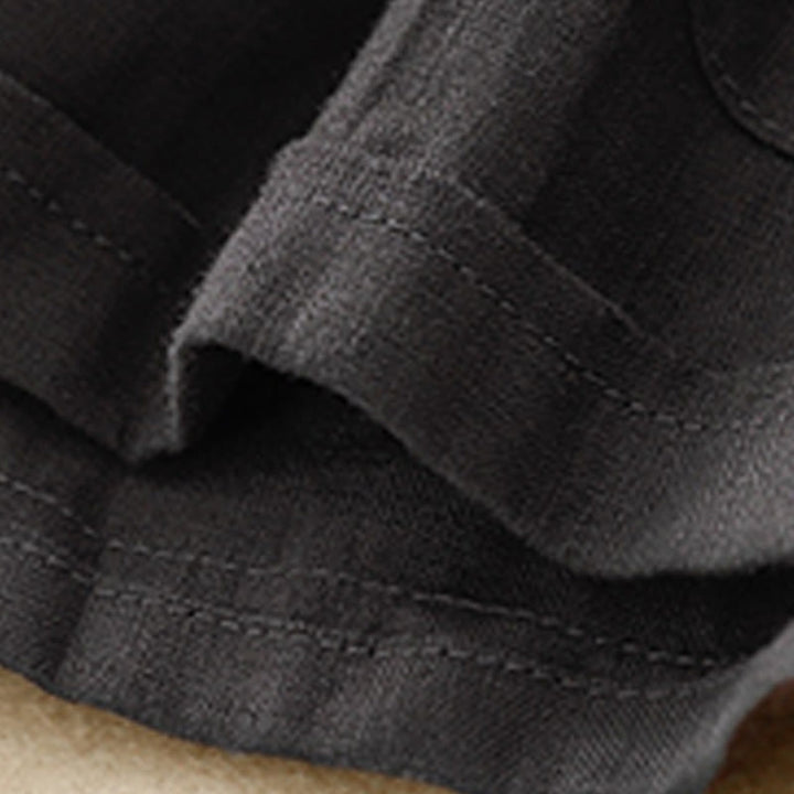 Pantalones cortos rectos elásticos de algodón y lino para mujer, informales, de verano, con bolsillos, de Buddha Stones