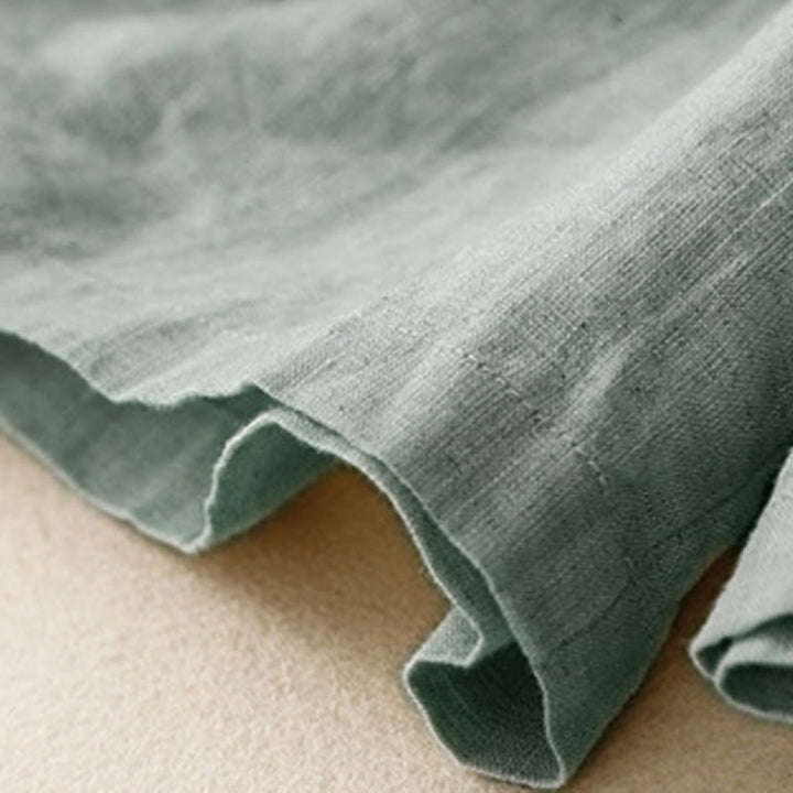 Pantalones cortos de algodón lisos con botones y bolsillos para mujer, estilo casual de verano, con Buddha Stones - image 2